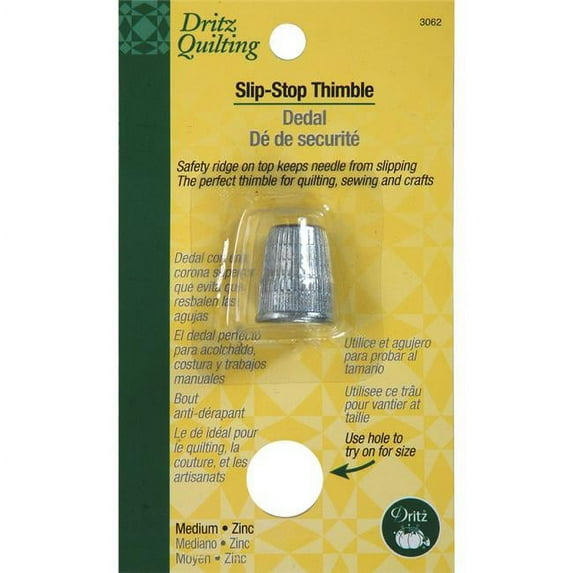 Dritz 3062 Slip-Stop Thimble, Medium