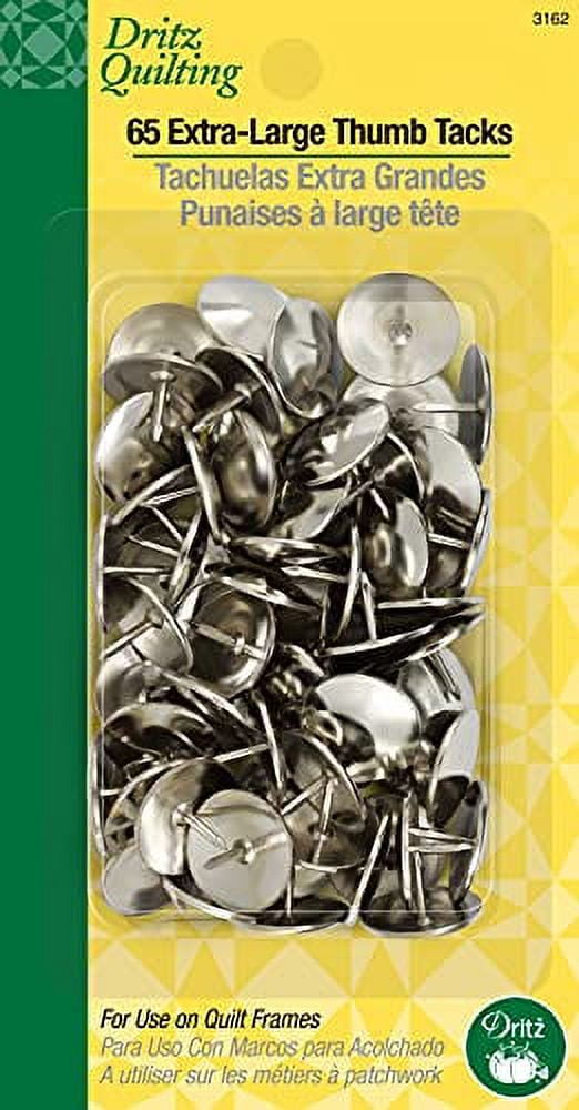 Dritz 3162 Quilter's Thumb Tacks with Extra Large Heads (65Count)