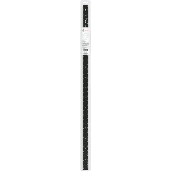 Dritz Home 36-Inch Anodized Aluminum Straight Edge, Matte Black