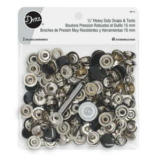 50 Sets Snap Fasteners Kit Tool, TSV Stainless Steel Snaps No-Sew Button  Fasteners Studs, Fastener Pliers Press Snap Button for Sewing Crafting  Clothes Jackets Jeans Shirts Bags, Silver, Red 