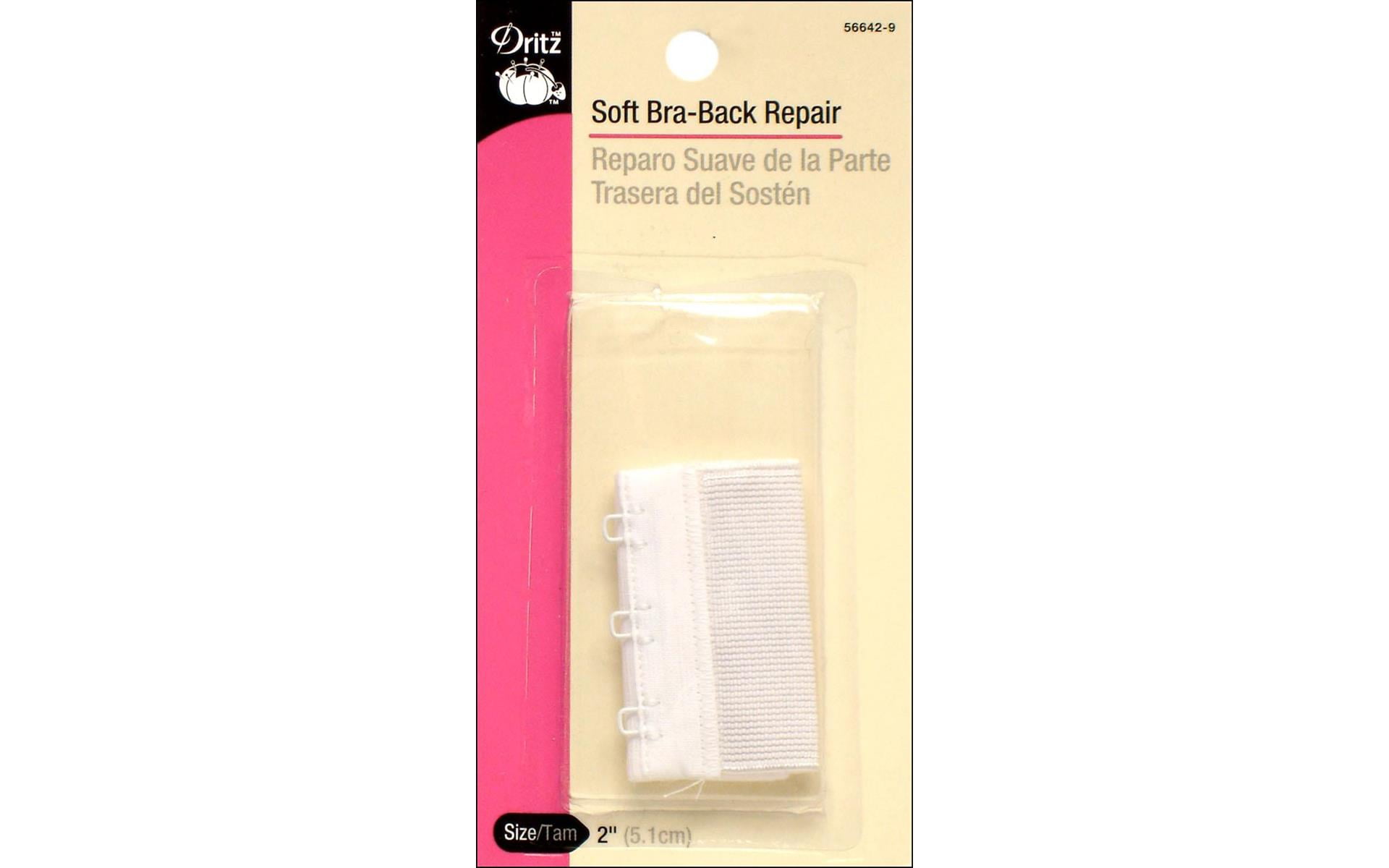 Dritz 56642 Bra Back Repair 2 in. WideWhite 3 Hooks