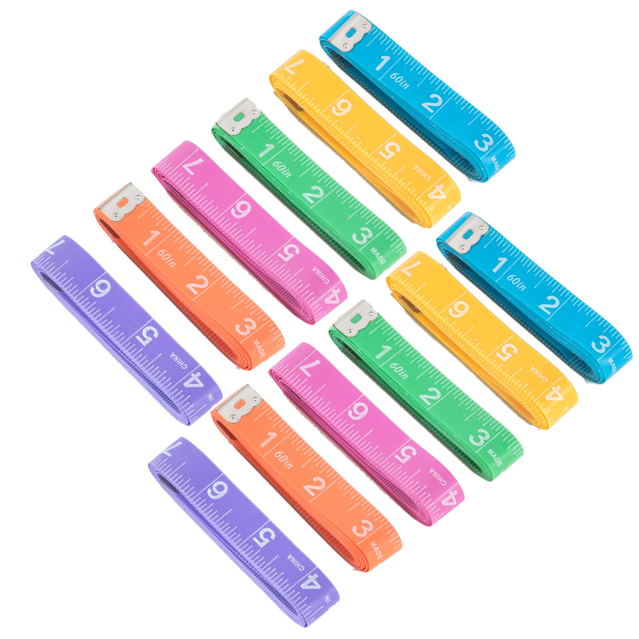 Dritz 60" Fun Tape Measures, Assorted, 12 Count