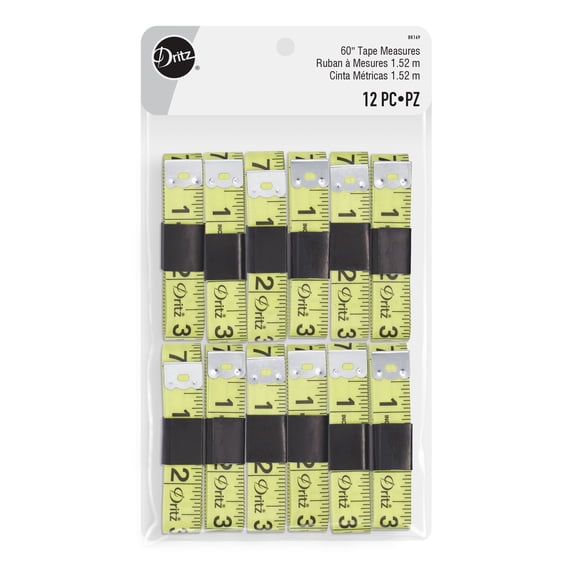 Dritz 60" Tape Measures, 12 Pc