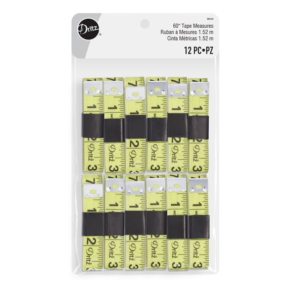 Dritz 60" Tape Measures, 12 Pc