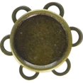 thumbnail image 1 of Dritz Sew-On Magnetic Snap 1/Pkg-Antique Brass Flower, 1 of 2