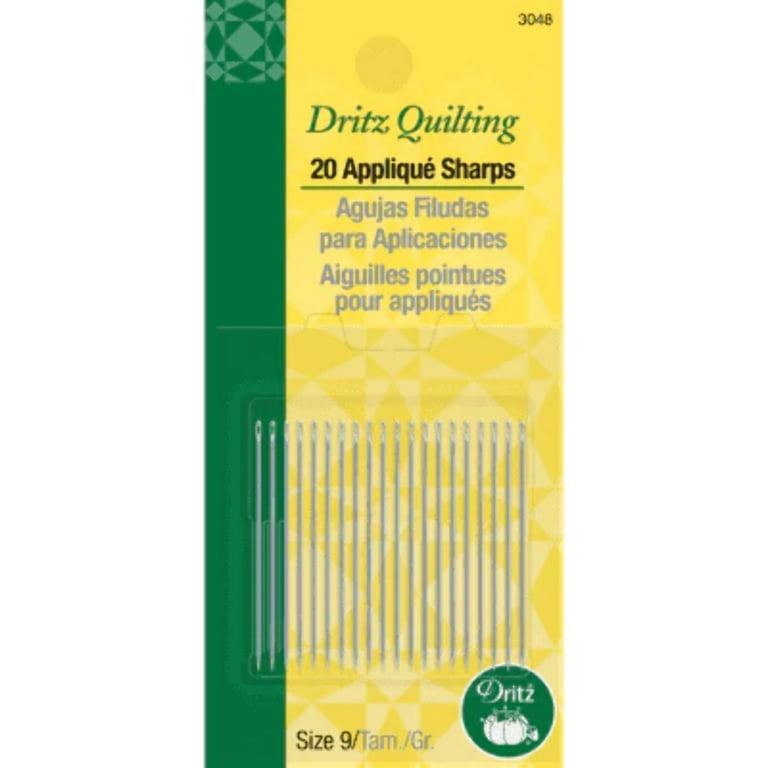 Applique Sharps sewing needles size 9 - All About Fabrics
