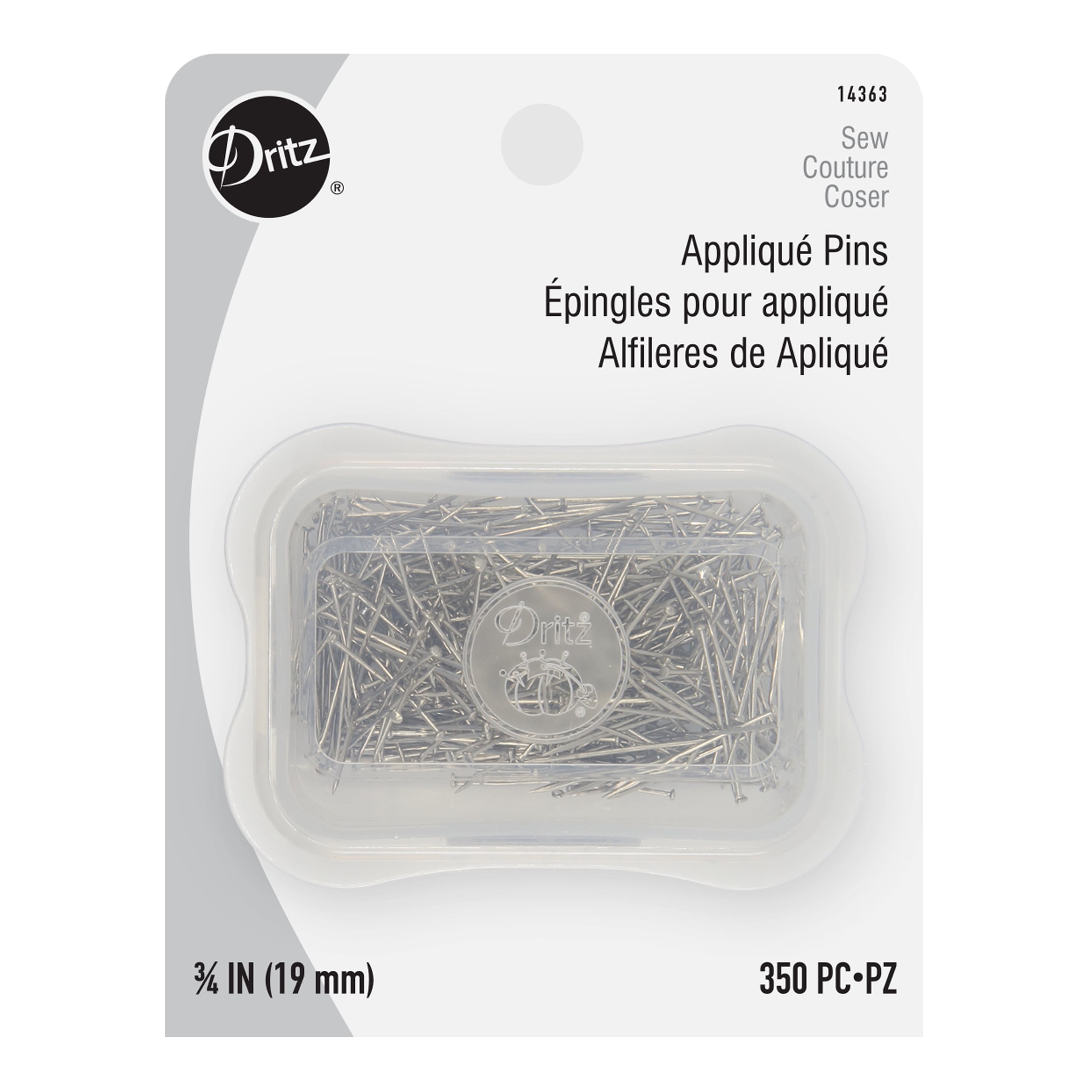 Dritz Applique Pins, 350 Count