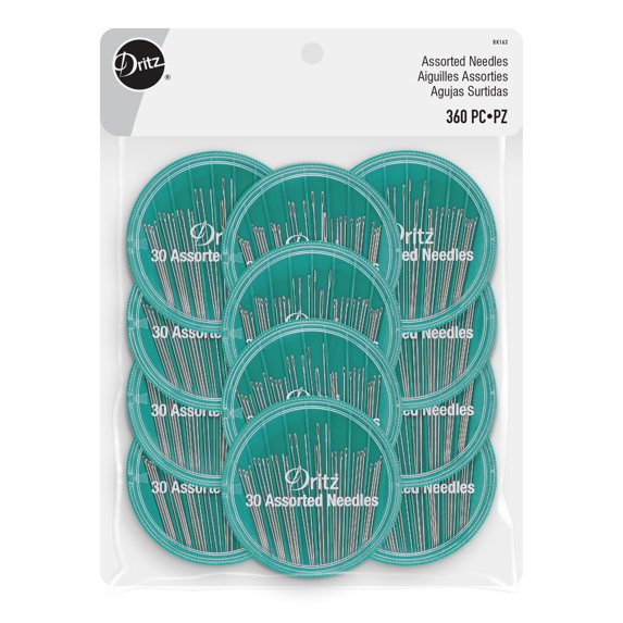 Dritz Assorted Hand Needles, Silver, 360 Assorted Needles