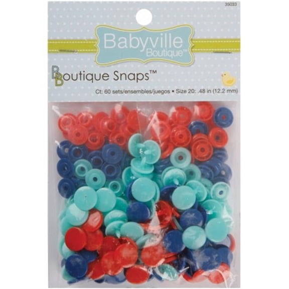 Dritz Babyville Boutique Snaps, 1 Each
