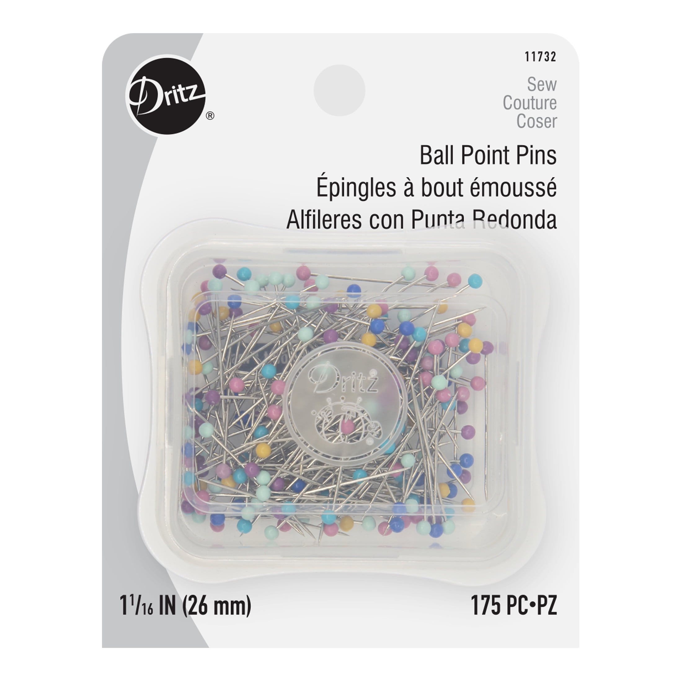 Dritz Size 17 Ball Point Sewing Pins (351 Pieces)
