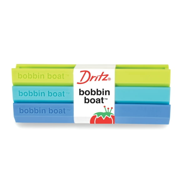Dritz Bobbin Boat Trio, Machine Bobbin Storage, Assorted Colors, 3-Pack