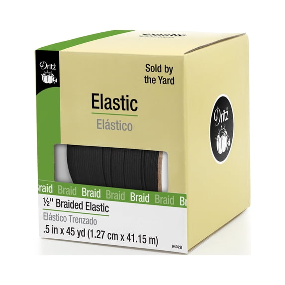 Dritz Braided Elastic, 1/2" X 45 Yds