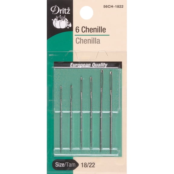 Dritz Chenille Hand Needles 6/Pkg-Size 18/22