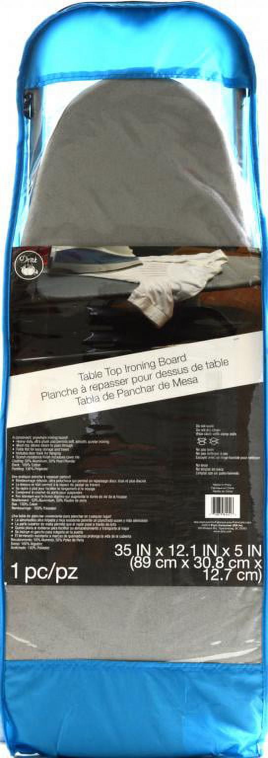 Gray Collapsible Table Top Ironing Board with Metal Frame