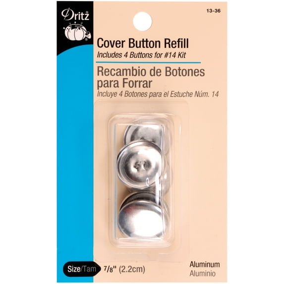 Dritz Cover Button Refills-Size 36 7/8" 4/Pkg