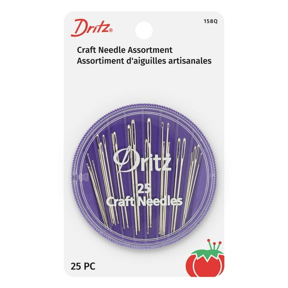 Dritz Crafting Hand Needles, 25 Count in a Storage Compact