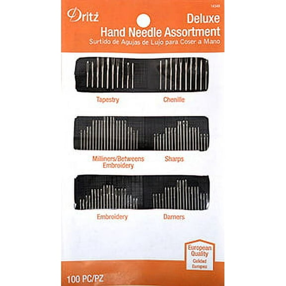 Dritz Deluxe Hand Needle Assortment, 100 Piece