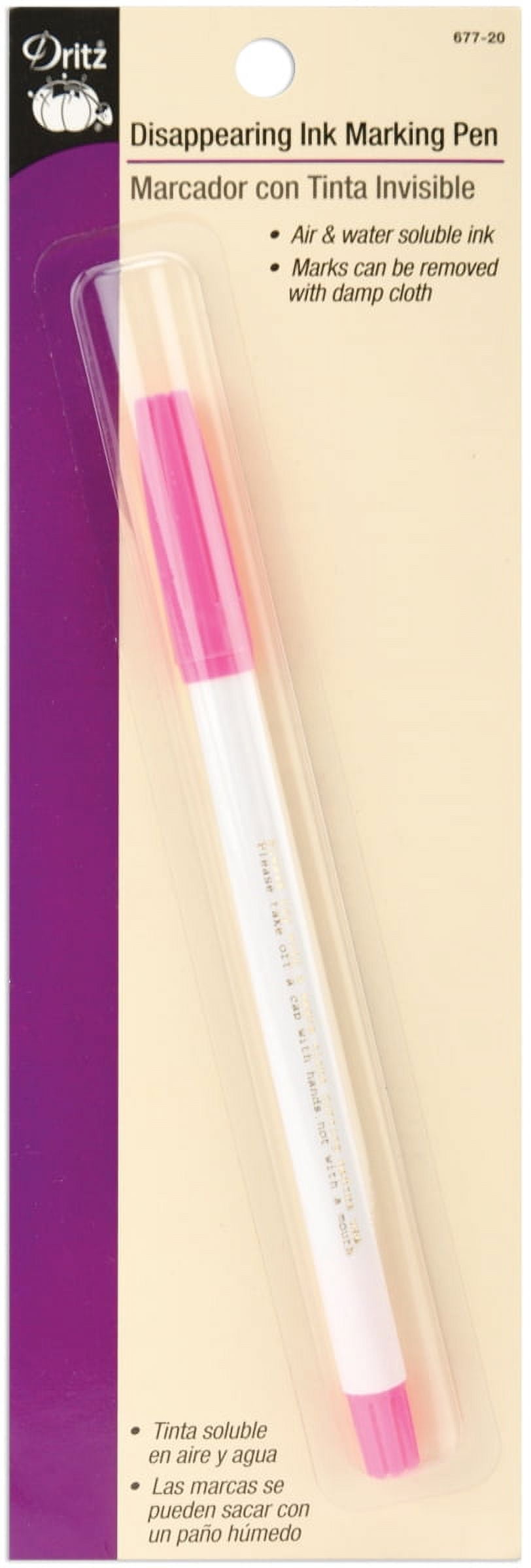 Dritz Disappearing Ink Marking Pen-Pink 