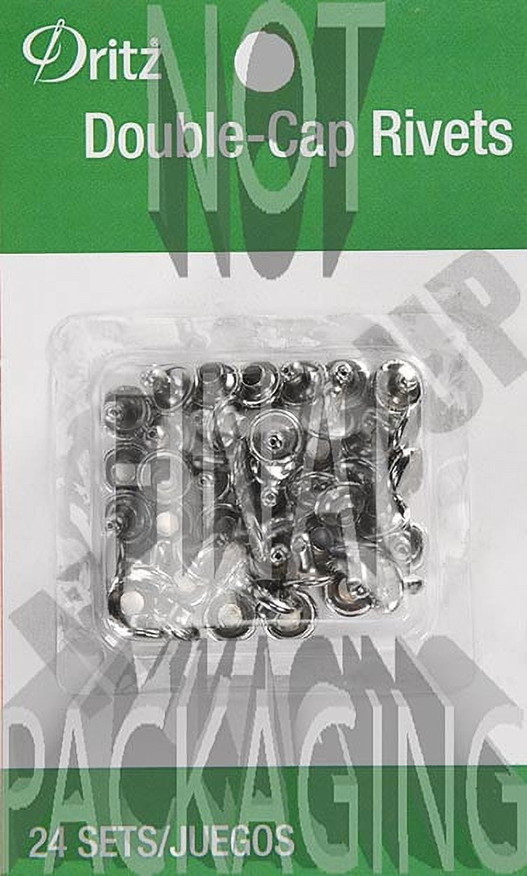 Dritz Double Cap Rivets, 24 Count