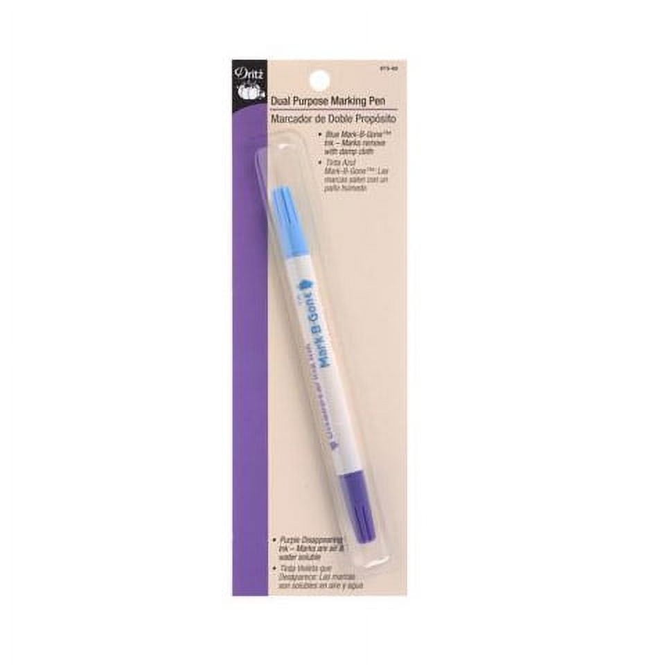 Dritz Dual Purpose Marking Pen Blue & Purple