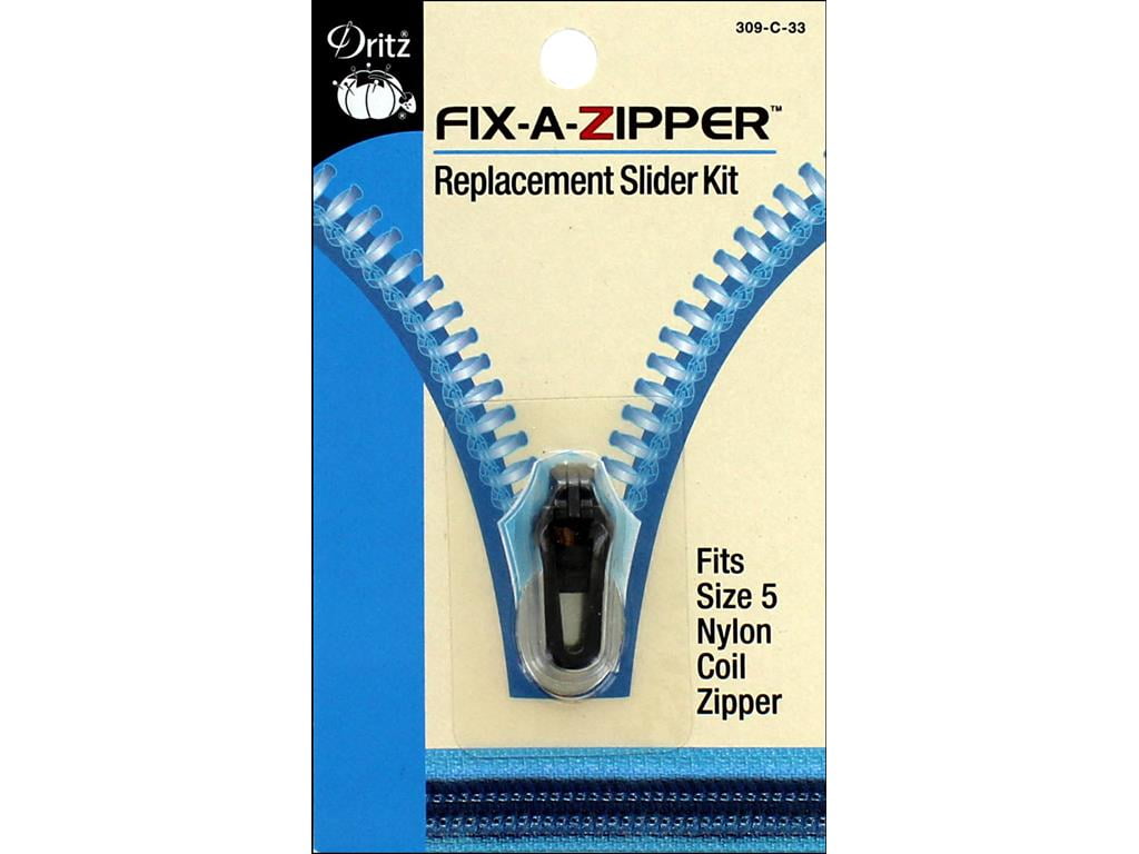 Dritz Fix-a-zipper for Coil Zippers Gunmetal