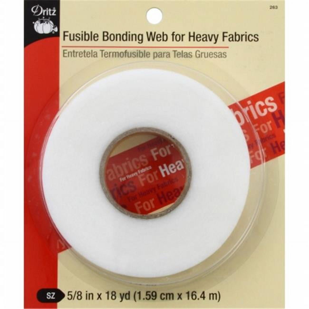 Dritz Fusible Bonding  Heavy 5/8"x 18yd White