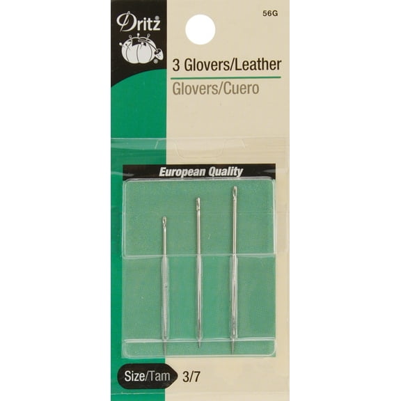Dritz Glovers/Leather Hand Needles 3/Pkg-Size 3/7