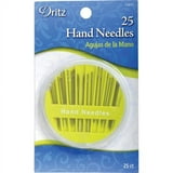 DMC Embroidery Hand Needles - Size 5, Pack Of 15, Nickel Plated Steel, Long Eye