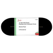 Dritz 3/4" Sewing & Crafting Non-Roll Elastic Value Pack Black 6 Yards