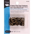 thumbnail image 1 of Dritz Heavy-Duty Snap Fasteners 5/8" 6/Pkg-Antique Brass, 1 of 2