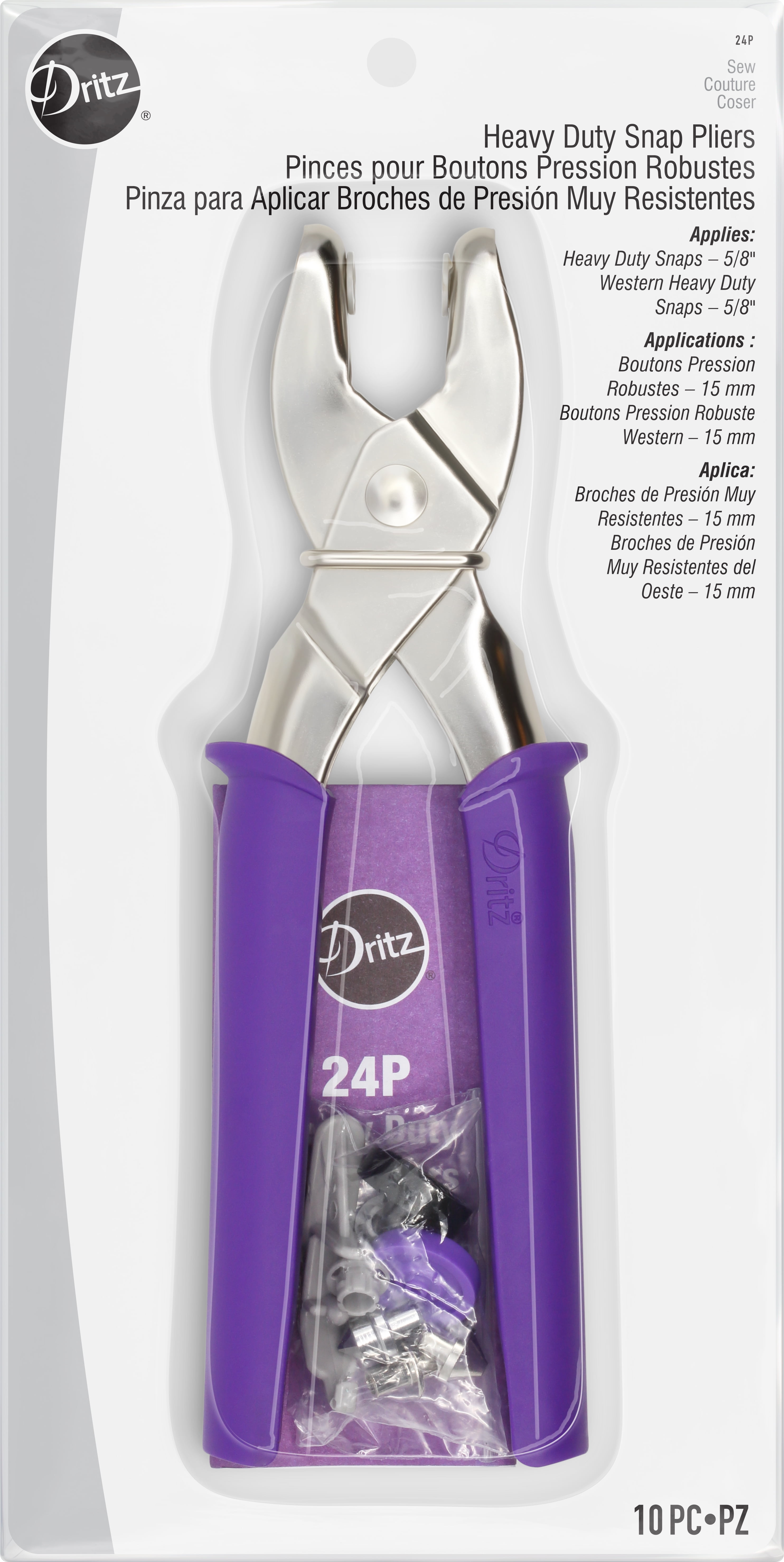 Dritz Snap Fastener Plier Kit For 3/8 & 7/16 Snaps - WAWAK Sewing Supplies