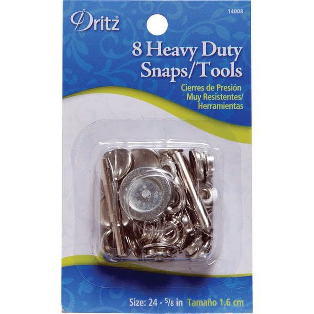Dritz Heavy Duty Snaps & Tools, 8 Count