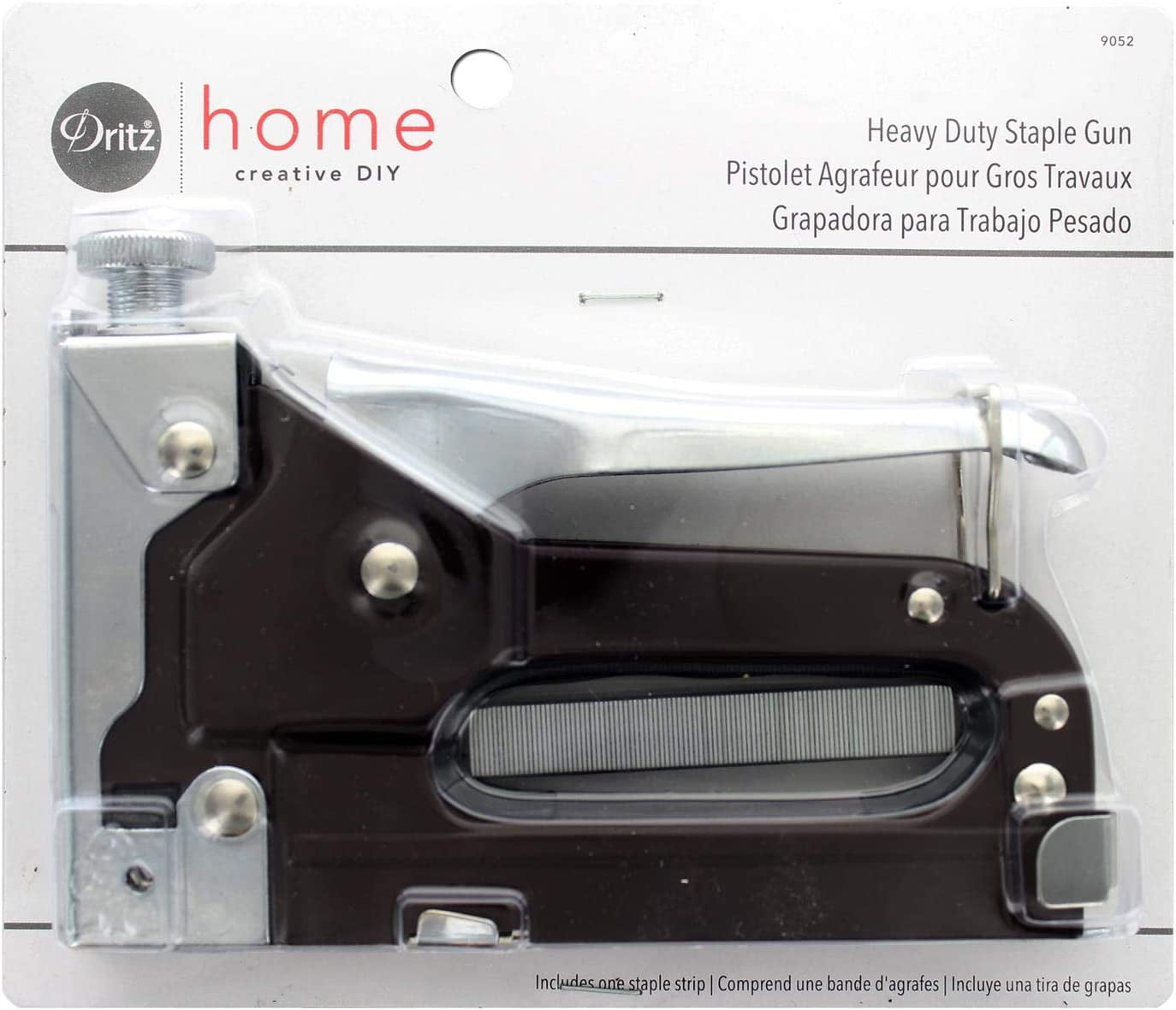 Dritz Home 9052 Heavy Duty Staple Gun, 7/16Inch with 100 Staples