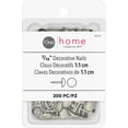 thumbnail image 1 of Dritz Home Decorative Nails 7/16" Smooth Slv 300pc, 1 of 3