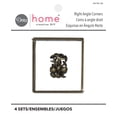 thumbnail image 1 of Dritz Home Textured Right Angle Corners, Small, 3 Packs, Antique Brass, 1 of 5