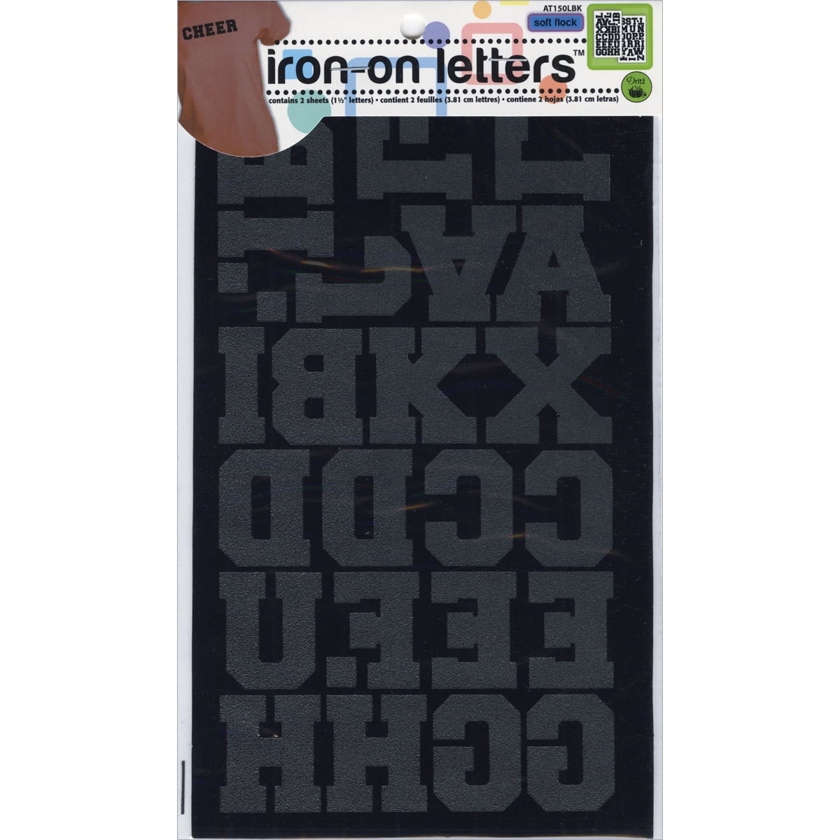 Dritz CO150LBK Iron-On 1 1/2-Inch Letters-Black : Amazon.ca