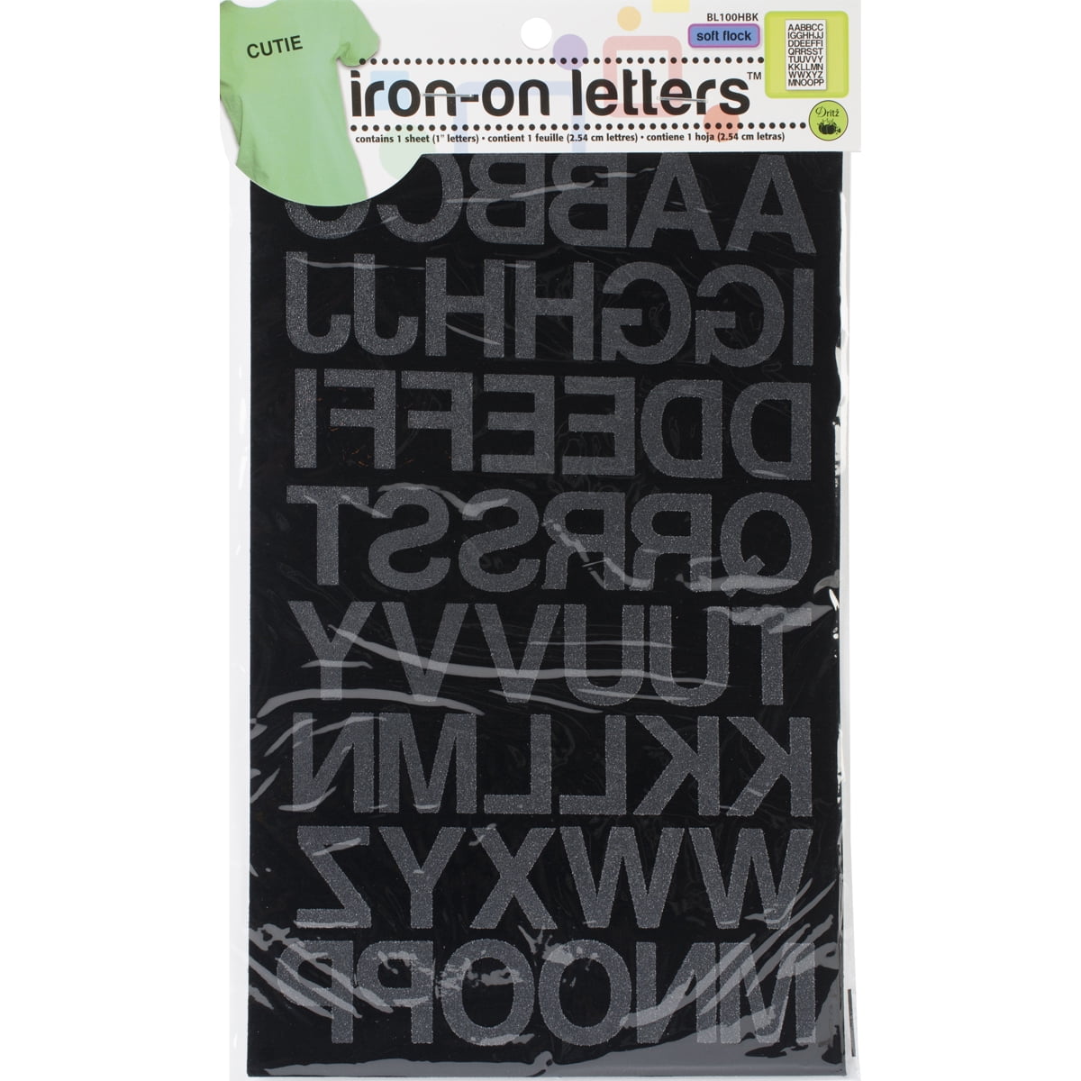 Dritz Iron-On Letters & Numbers Soft Flock-1.75 Collegiate-Royal Blue