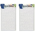 thumbnail image 1 of Dritz Iron-On Letters Soft Flock Block 1", White, 2-pack, 1 of 1