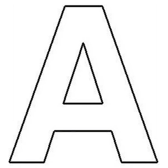 Dritz Iron-On Letters Soft Flock Block 1"-White