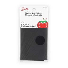 Dritz Iron On Nylon Repair Patch Black