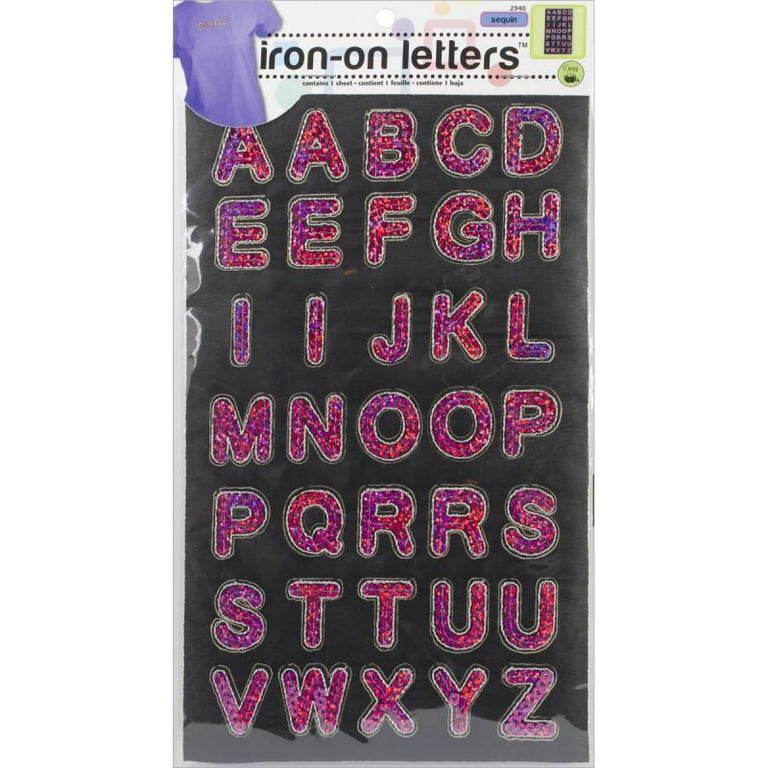 Iron Sequin Letters