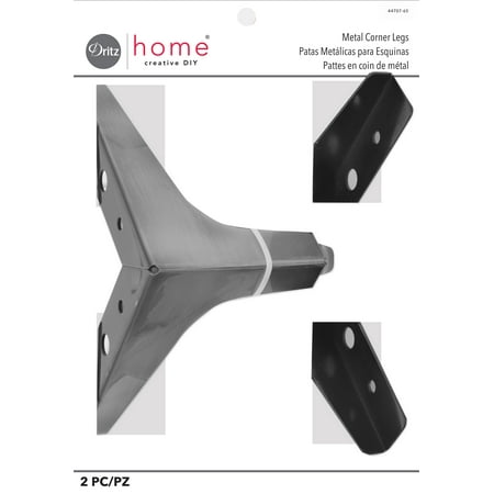 Dritz Metal Corner Legs, Nickel, 2 pc