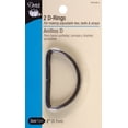 thumbnail image 1 of Metal D Rings 2 Inch 2/Pkg-Black, 1 of 2