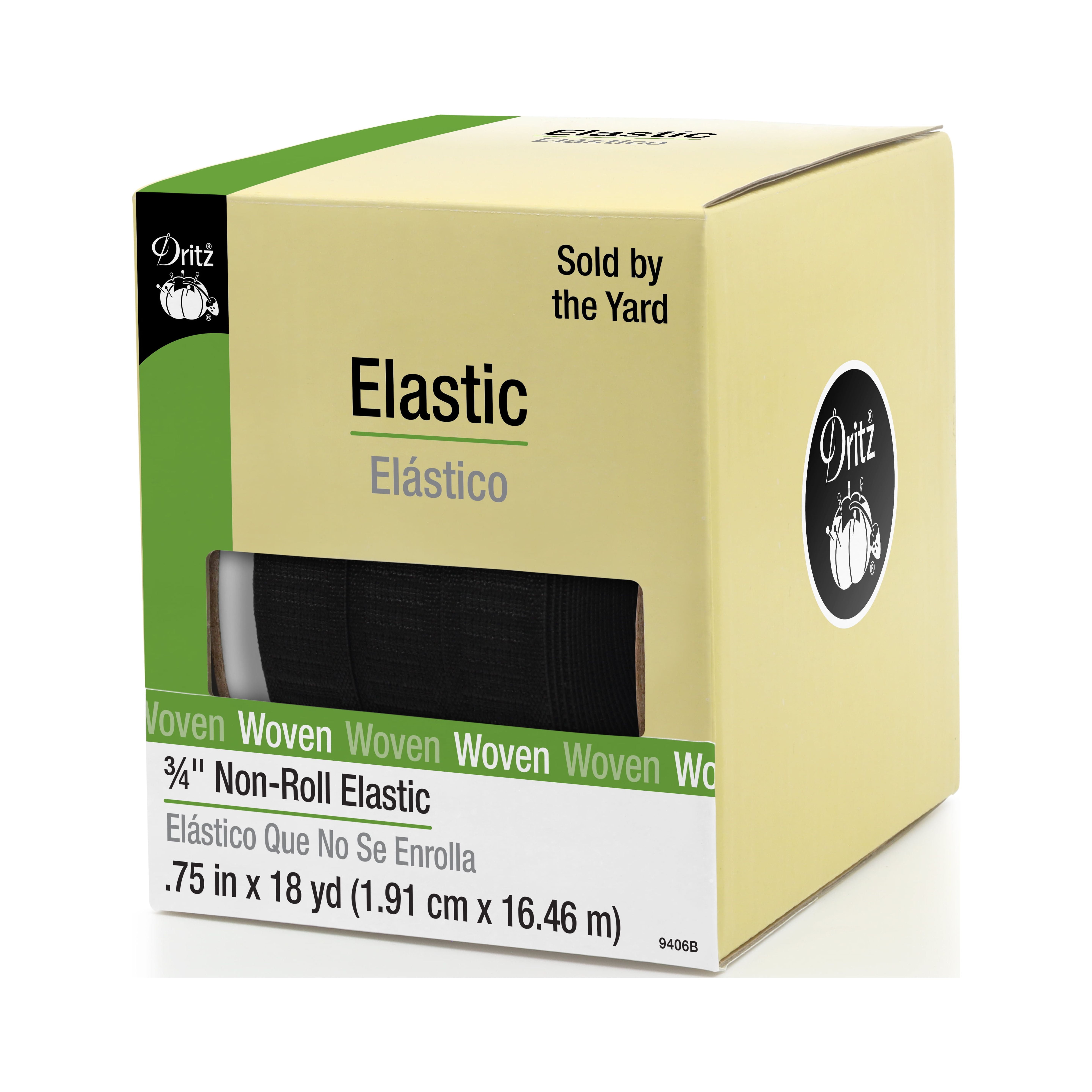 Dritz 3 4 non roll elastic black 18 yd walmart