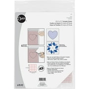 Dritz Non-Slip Vinyl Template Sheets 8-1/2" x 11", 6/pkg