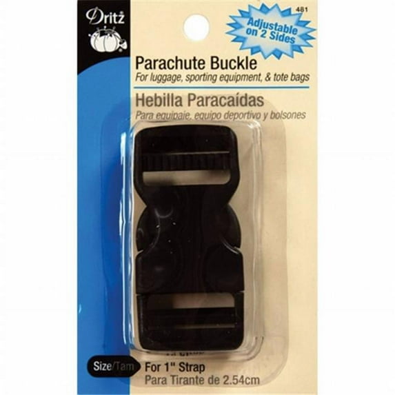 Dritz Parachute Buckle For 1" Strap-Black