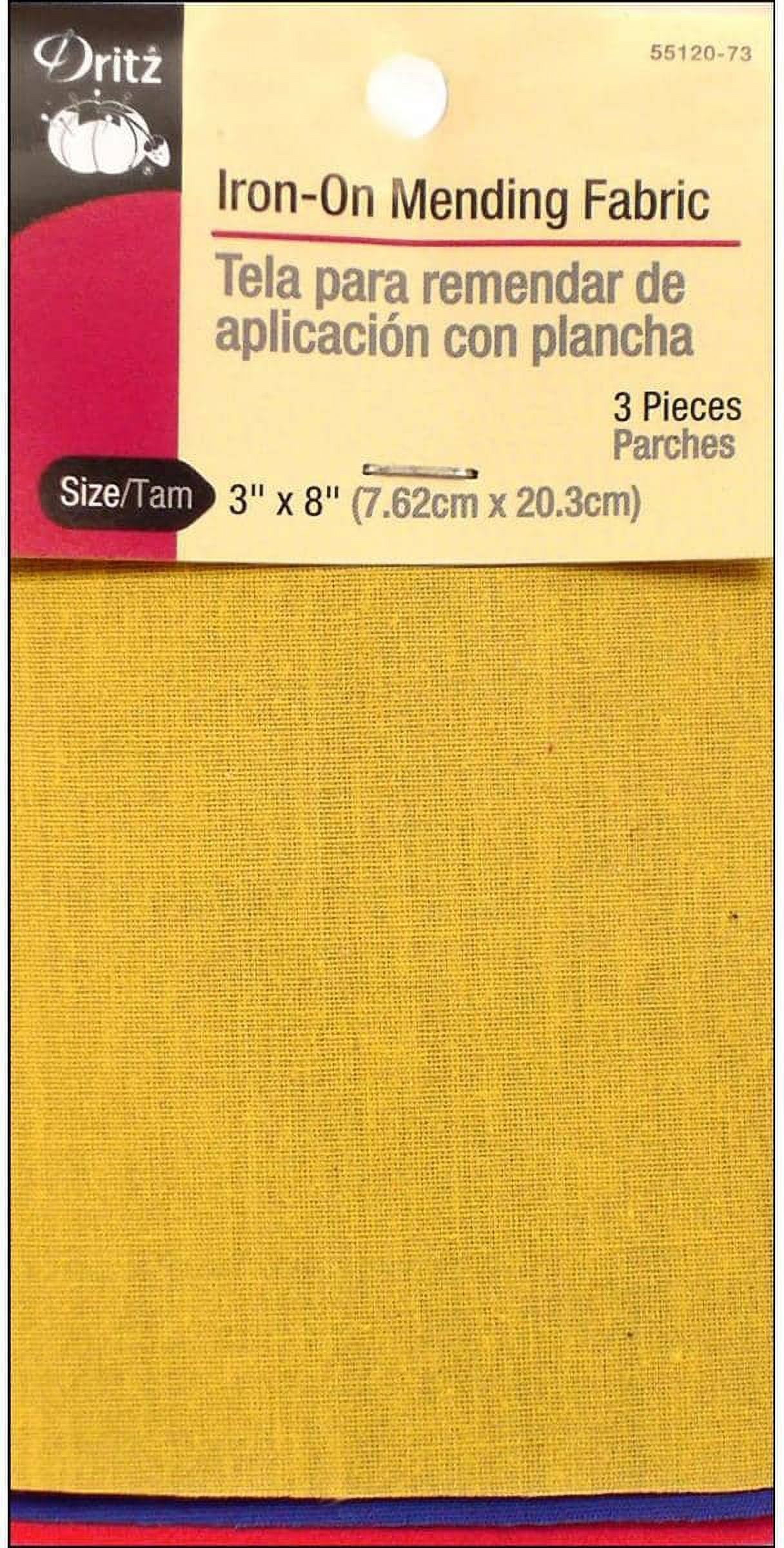 Dritz Patch Iron On Mending Fabric 3x8 Primary 3pc - Walmart.com