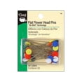 thumbnail image 1 of Dritz Pins Flat Head Flower 2" 50pc, 1 of 2