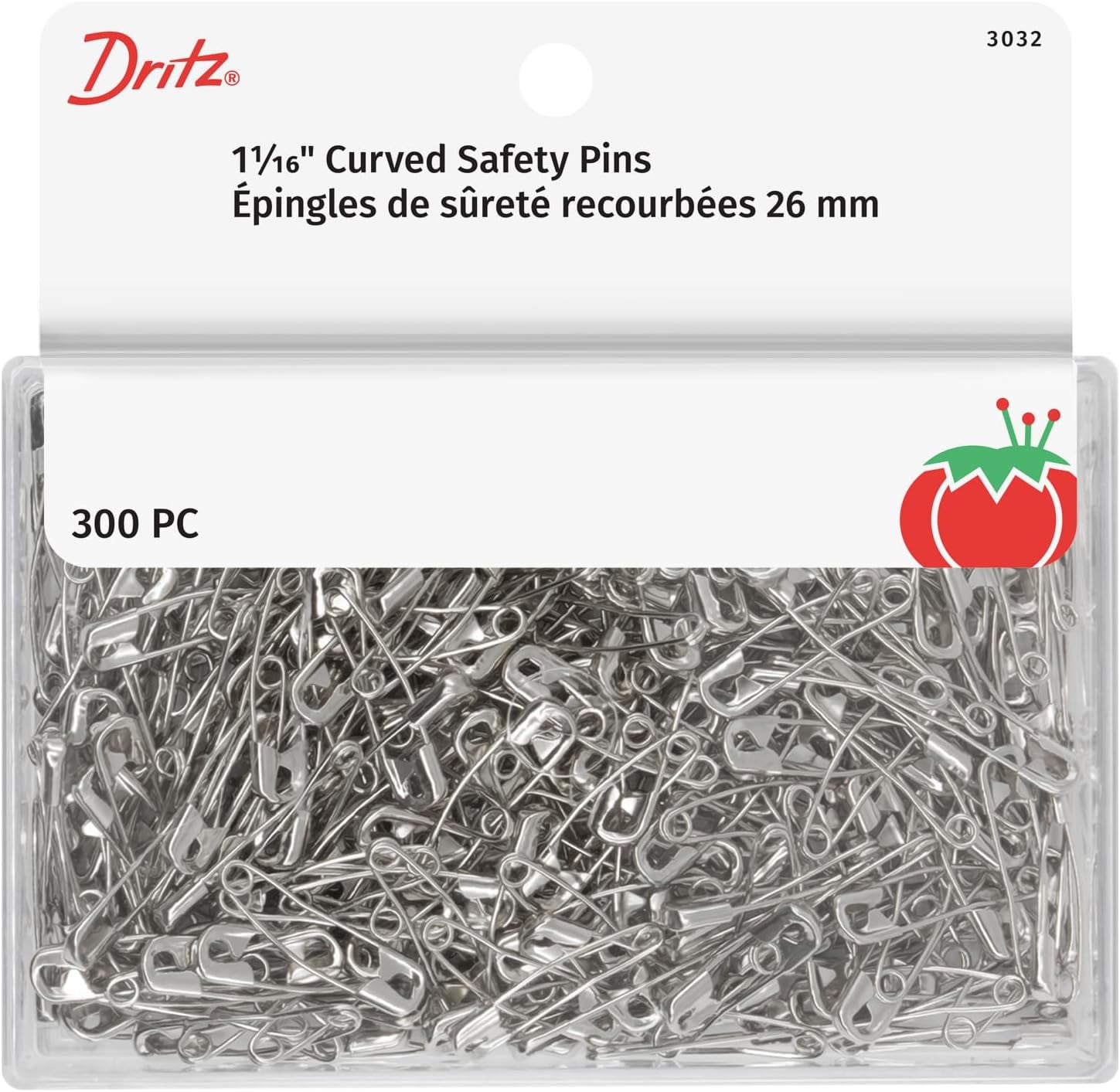 Dritz Quilting 3032 Curved Safety Pins for Large Projects, Bonus Pack ...