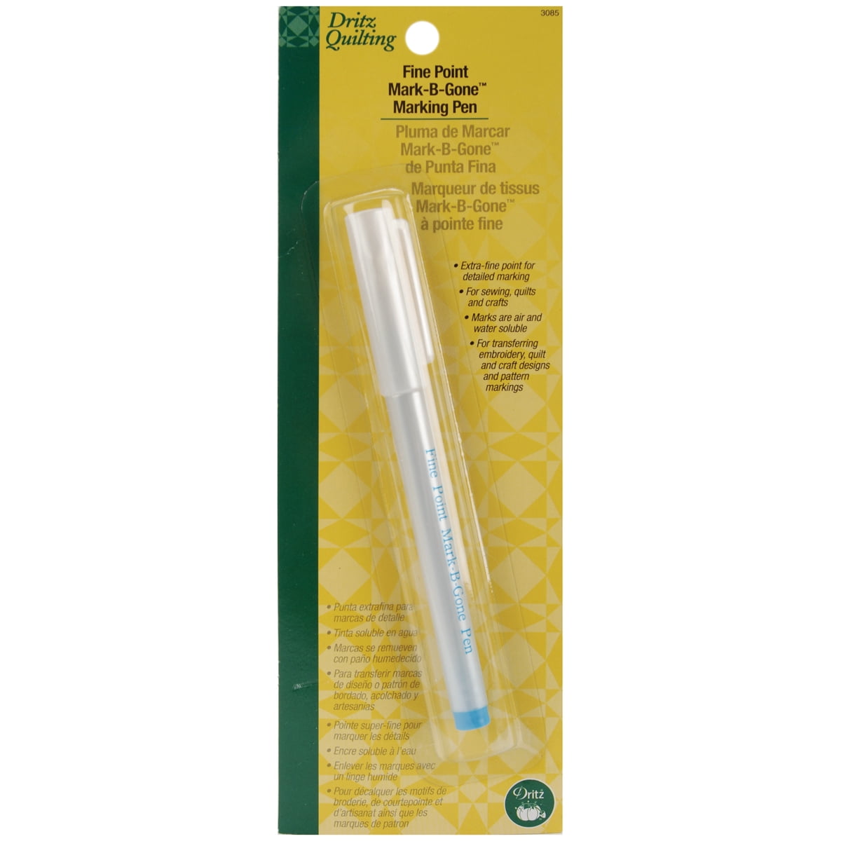 Dritz Quilting Fine Point MarkBGone Marking PenBlue